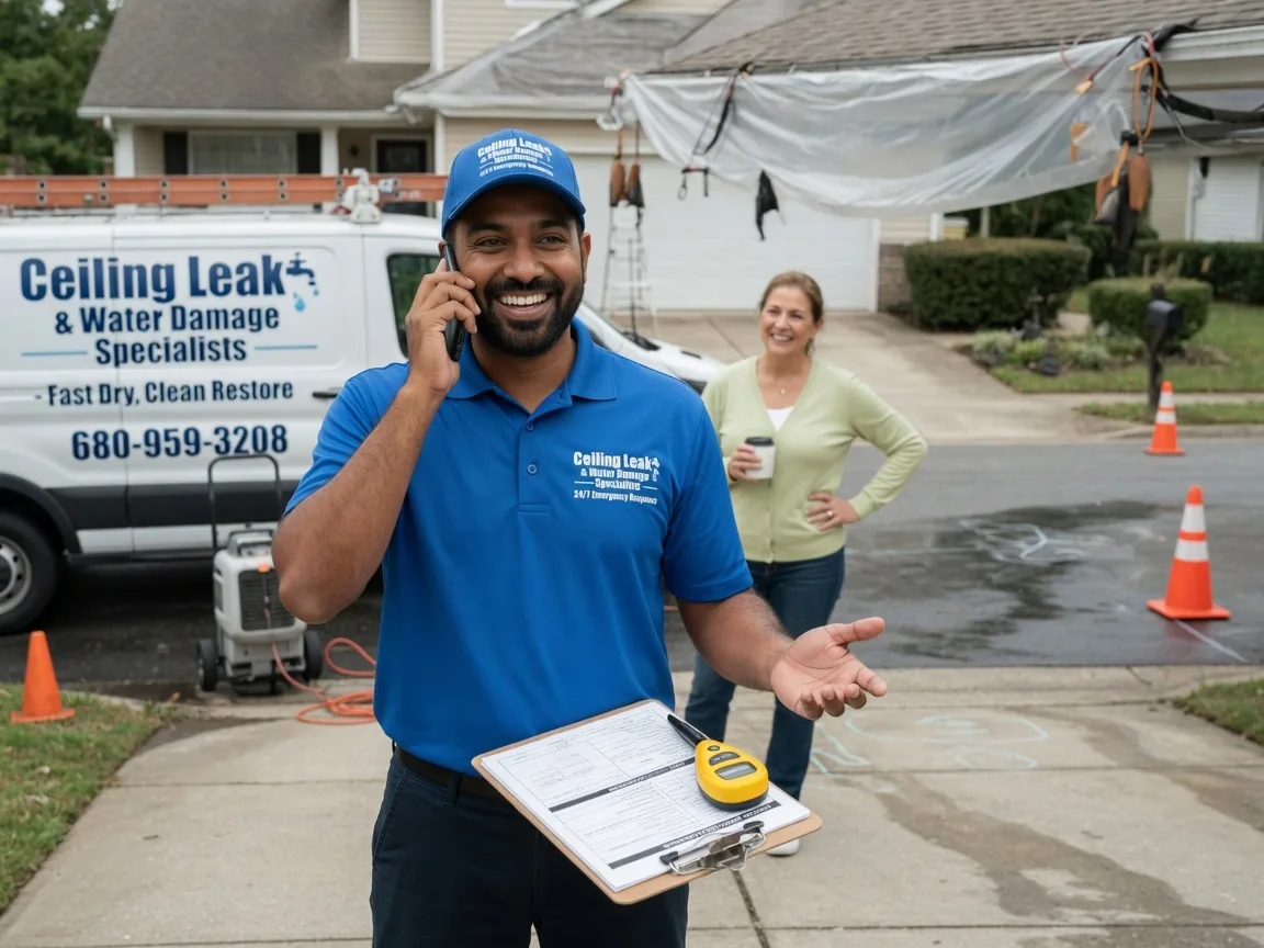 Ceiling Leak Cleanup Creve Coeur, IL FAQs